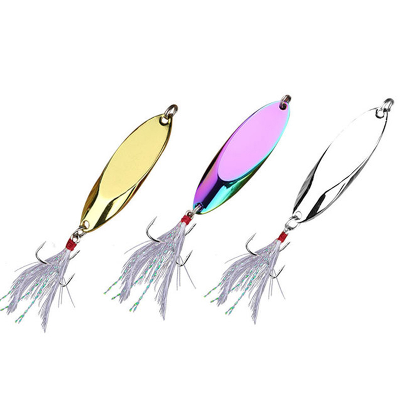 Fishing Hook Treble - 1pc 2.5g-35g cucchiaio di metallo richiamo