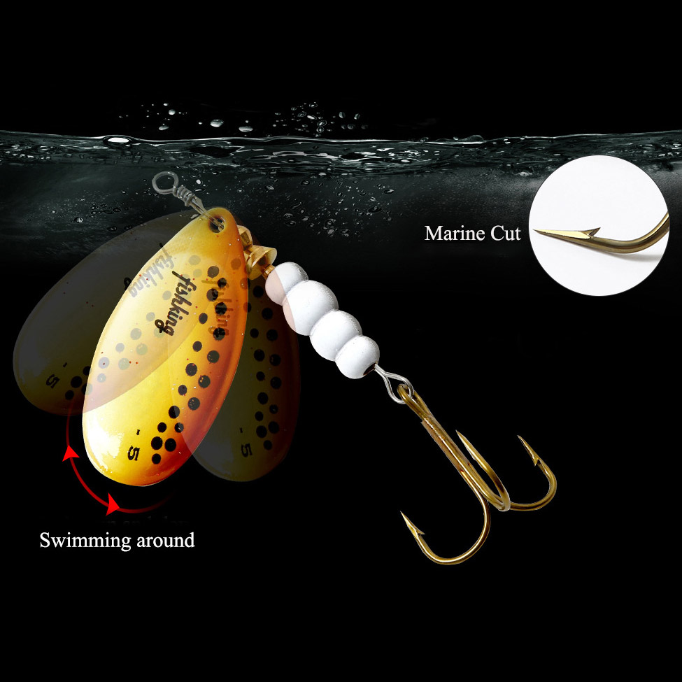 Fishing Hook Treble - 1 pz Spinner Bait 3.9/4.6/7.4/10.8/15g Richiamo