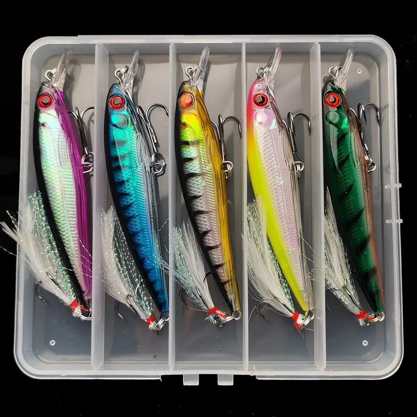 Fishing Hook Treble - 5 pz/scatola Laser 3D Eyes Bionic
