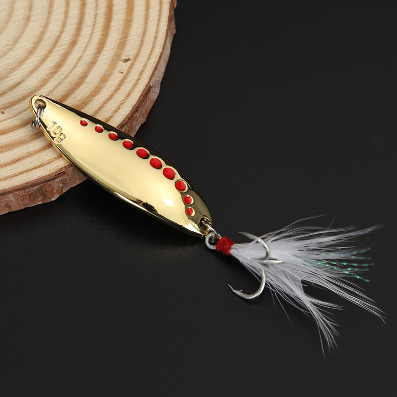 1 pz 5g-20gMetal Spinner Cucch - Fishing Hook Treble recensione e prezzo
