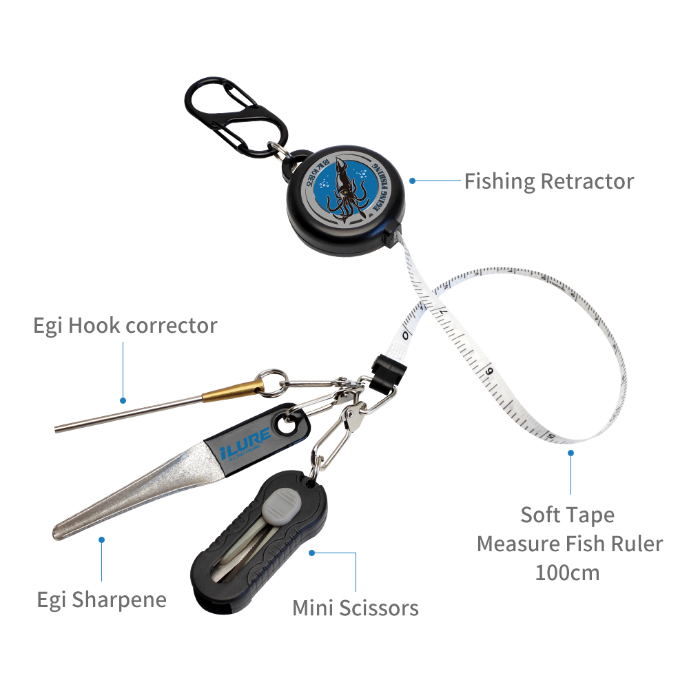 Kit da Pesca 4 in 1: Retrattor - Fishing Hook Sharpener recensione e prezzo